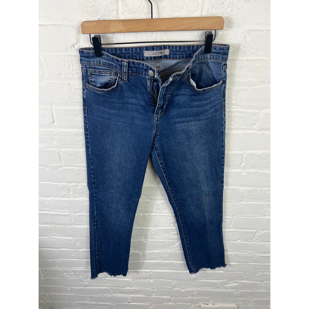 Joe's Jeans Women's High-Rise Skinny Ankle Crop Jeans Dark Wash Blue Size 28